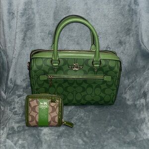 Coach Signature Purse and Wallet Set
